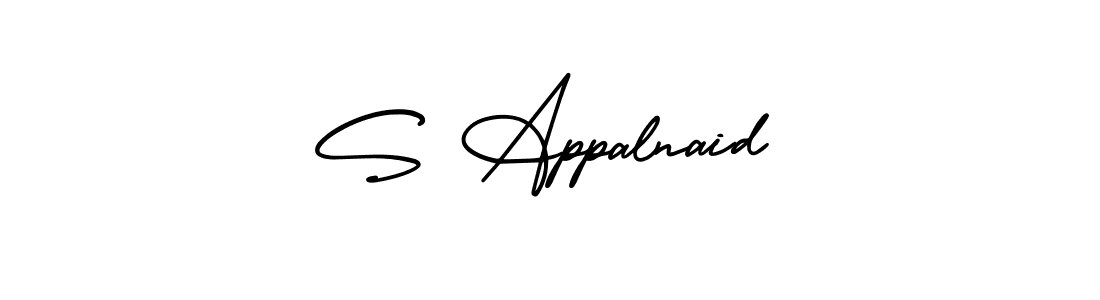 Also You can easily find your signature by using the search form. We will create S Appalnaid name handwritten signature images for you free of cost using AmerikaSignatureDemo-Regular sign style. S Appalnaid signature style 3 images and pictures png