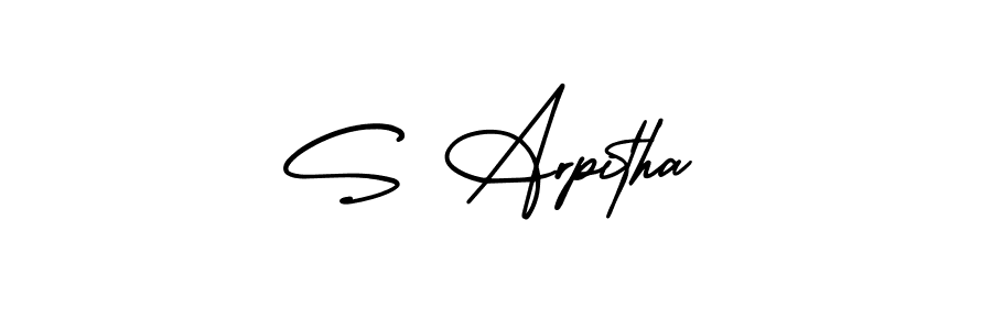 Make a short S Arpitha signature style. Manage your documents anywhere anytime using AmerikaSignatureDemo-Regular. Create and add eSignatures, submit forms, share and send files easily. S Arpitha signature style 3 images and pictures png