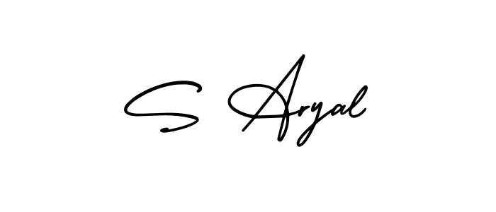 How to Draw S Aryal signature style? AmerikaSignatureDemo-Regular is a latest design signature styles for name S Aryal. S Aryal signature style 3 images and pictures png