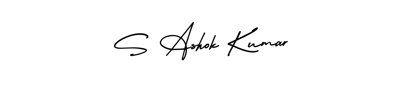 Similarly AmerikaSignatureDemo-Regular is the best handwritten signature design. Signature creator online .You can use it as an online autograph creator for name S Ashok Kumar. S Ashok Kumar signature style 3 images and pictures png