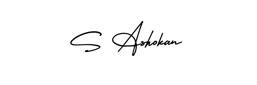 It looks lik you need a new signature style for name S Ashokan. Design unique handwritten (AmerikaSignatureDemo-Regular) signature with our free signature maker in just a few clicks. S Ashokan signature style 3 images and pictures png