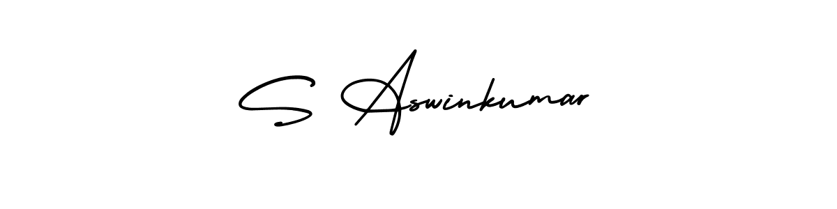 S Aswinkumar stylish signature style. Best Handwritten Sign (AmerikaSignatureDemo-Regular) for my name. Handwritten Signature Collection Ideas for my name S Aswinkumar. S Aswinkumar signature style 3 images and pictures png