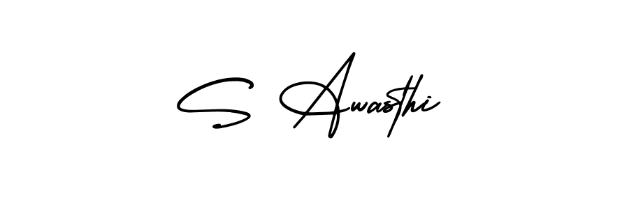 How to make S Awasthi signature? AmerikaSignatureDemo-Regular is a professional autograph style. Create handwritten signature for S Awasthi name. S Awasthi signature style 3 images and pictures png