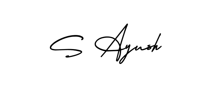 You can use this online signature creator to create a handwritten signature for the name S Ayush. This is the best online autograph maker. S Ayush signature style 3 images and pictures png