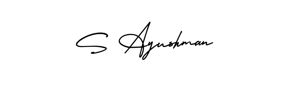 Here are the top 10 professional signature styles for the name S Ayushman. These are the best autograph styles you can use for your name. S Ayushman signature style 3 images and pictures png