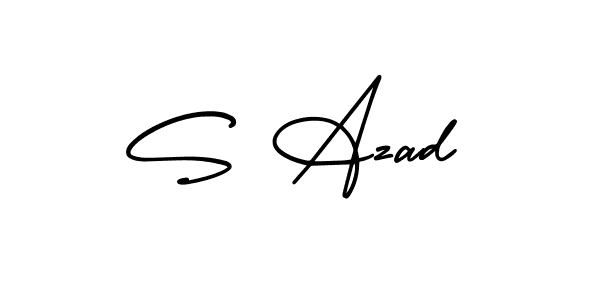 It looks lik you need a new signature style for name S Azad. Design unique handwritten (AmerikaSignatureDemo-Regular) signature with our free signature maker in just a few clicks. S Azad signature style 3 images and pictures png