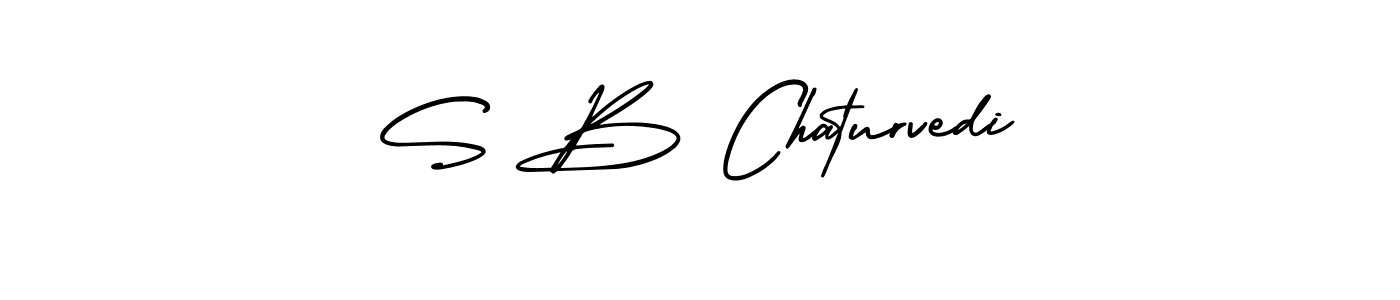 Create a beautiful signature design for name S B Chaturvedi. With this signature (AmerikaSignatureDemo-Regular) fonts, you can make a handwritten signature for free. S B Chaturvedi signature style 3 images and pictures png