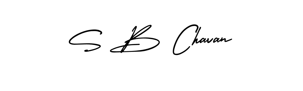 How to make S B Chavan signature? AmerikaSignatureDemo-Regular is a professional autograph style. Create handwritten signature for S B Chavan name. S B Chavan signature style 3 images and pictures png