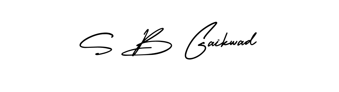 Create a beautiful signature design for name S B Gaikwad. With this signature (AmerikaSignatureDemo-Regular) fonts, you can make a handwritten signature for free. S B Gaikwad signature style 3 images and pictures png