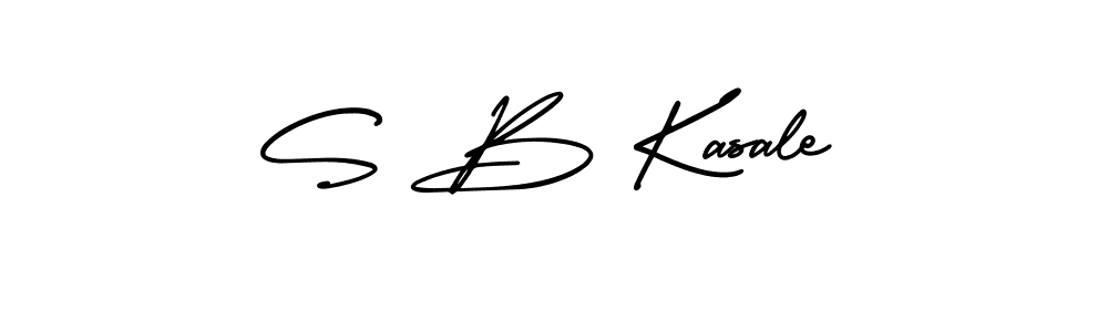 Make a beautiful signature design for name S B Kasale. With this signature (AmerikaSignatureDemo-Regular) style, you can create a handwritten signature for free. S B Kasale signature style 3 images and pictures png