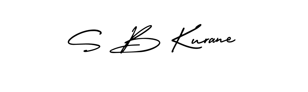 S B Kurane stylish signature style. Best Handwritten Sign (AmerikaSignatureDemo-Regular) for my name. Handwritten Signature Collection Ideas for my name S B Kurane. S B Kurane signature style 3 images and pictures png