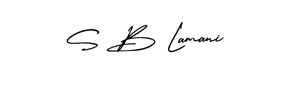 Make a beautiful signature design for name S B Lamani. Use this online signature maker to create a handwritten signature for free. S B Lamani signature style 3 images and pictures png