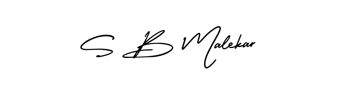 It looks lik you need a new signature style for name S B Malekar. Design unique handwritten (AmerikaSignatureDemo-Regular) signature with our free signature maker in just a few clicks. S B Malekar signature style 3 images and pictures png