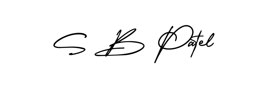 How to make S B Patel signature? AmerikaSignatureDemo-Regular is a professional autograph style. Create handwritten signature for S B Patel name. S B Patel signature style 3 images and pictures png