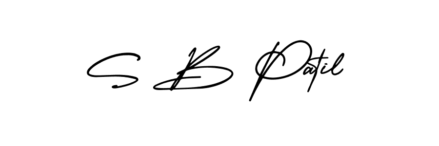 Design your own signature with our free online signature maker. With this signature software, you can create a handwritten (AmerikaSignatureDemo-Regular) signature for name S B Patil. S B Patil signature style 3 images and pictures png