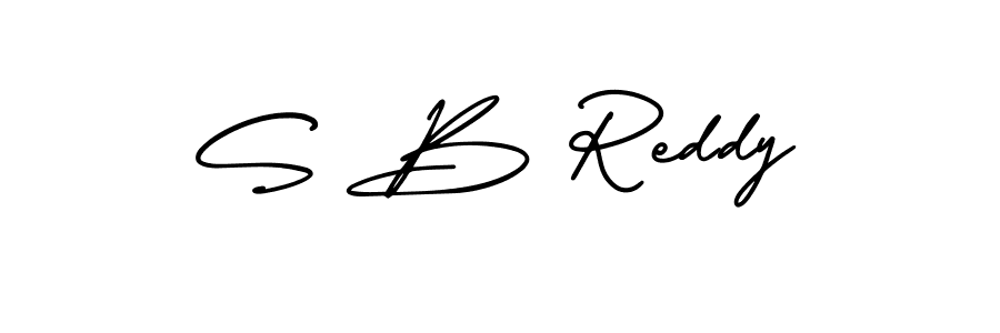 The best way (AmerikaSignatureDemo-Regular) to make a short signature is to pick only two or three words in your name. The name S B Reddy include a total of six letters. For converting this name. S B Reddy signature style 3 images and pictures png