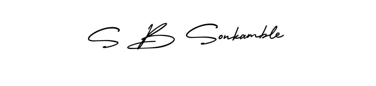 Once you've used our free online signature maker to create your best signature AmerikaSignatureDemo-Regular style, it's time to enjoy all of the benefits that S B Sonkamble name signing documents. S B Sonkamble signature style 3 images and pictures png