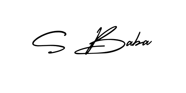Also we have S Baba name is the best signature style. Create professional handwritten signature collection using AmerikaSignatureDemo-Regular autograph style. S Baba signature style 3 images and pictures png