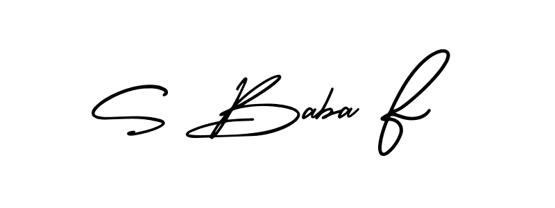 Make a beautiful signature design for name S Baba F. Use this online signature maker to create a handwritten signature for free. S Baba F signature style 3 images and pictures png