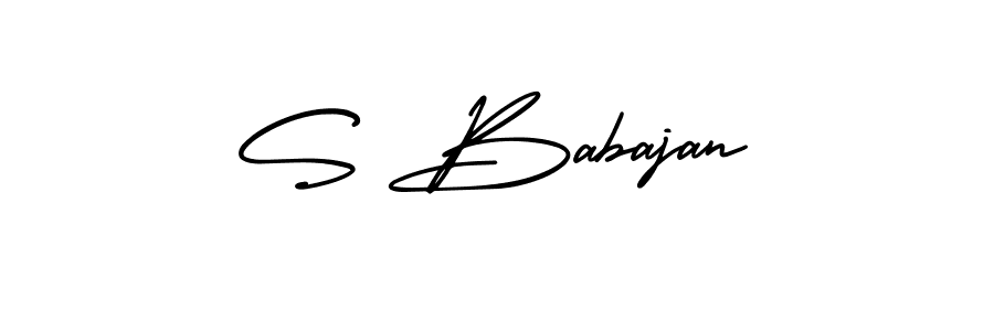 How to make S Babajan signature? AmerikaSignatureDemo-Regular is a professional autograph style. Create handwritten signature for S Babajan name. S Babajan signature style 3 images and pictures png