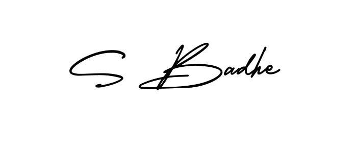 Once you've used our free online signature maker to create your best signature AmerikaSignatureDemo-Regular style, it's time to enjoy all of the benefits that S Badhe name signing documents. S Badhe signature style 3 images and pictures png