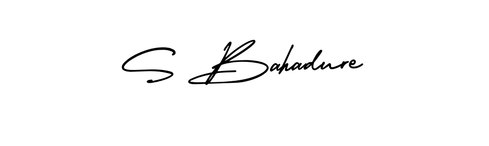 Make a beautiful signature design for name S Bahadure. With this signature (AmerikaSignatureDemo-Regular) style, you can create a handwritten signature for free. S Bahadure signature style 3 images and pictures png