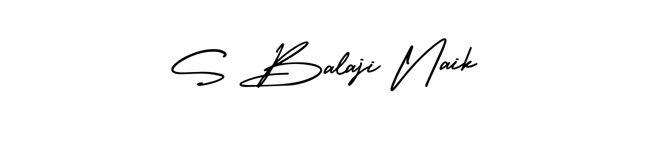It looks lik you need a new signature style for name S Balaji Naik. Design unique handwritten (AmerikaSignatureDemo-Regular) signature with our free signature maker in just a few clicks. S Balaji Naik signature style 3 images and pictures png