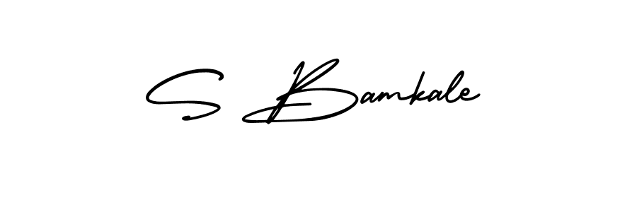 Make a short S Bamkale signature style. Manage your documents anywhere anytime using AmerikaSignatureDemo-Regular. Create and add eSignatures, submit forms, share and send files easily. S Bamkale signature style 3 images and pictures png