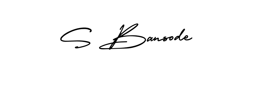 Best and Professional Signature Style for S Bansode. AmerikaSignatureDemo-Regular Best Signature Style Collection. S Bansode signature style 3 images and pictures png