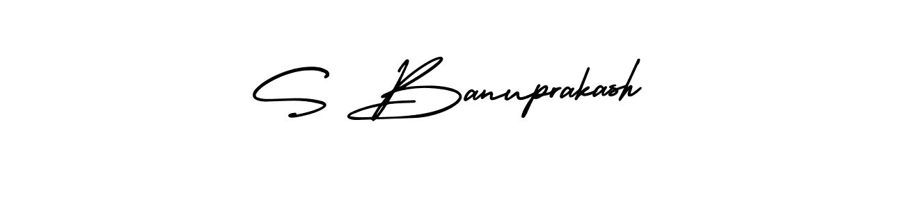 Make a short S Banuprakash signature style. Manage your documents anywhere anytime using AmerikaSignatureDemo-Regular. Create and add eSignatures, submit forms, share and send files easily. S Banuprakash signature style 3 images and pictures png