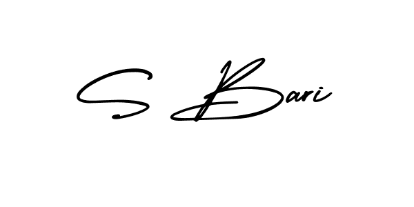 AmerikaSignatureDemo-Regular is a professional signature style that is perfect for those who want to add a touch of class to their signature. It is also a great choice for those who want to make their signature more unique. Get S Bari name to fancy signature for free. S Bari signature style 3 images and pictures png