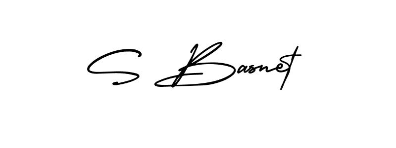 It looks lik you need a new signature style for name S Basnet. Design unique handwritten (AmerikaSignatureDemo-Regular) signature with our free signature maker in just a few clicks. S Basnet signature style 3 images and pictures png