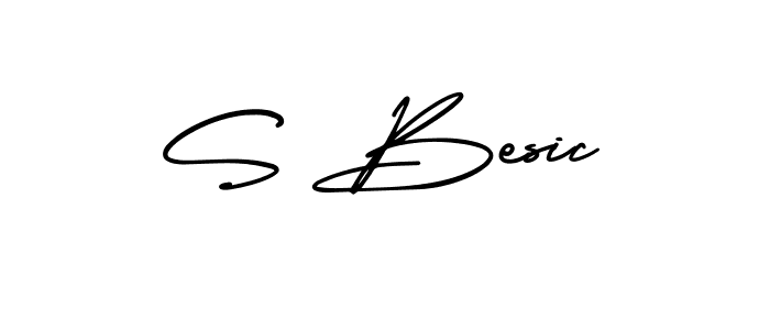 AmerikaSignatureDemo-Regular is a professional signature style that is perfect for those who want to add a touch of class to their signature. It is also a great choice for those who want to make their signature more unique. Get S Besic name to fancy signature for free. S Besic signature style 3 images and pictures png