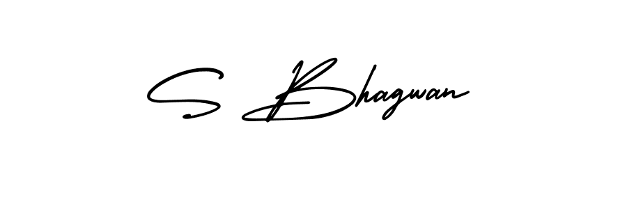 Make a beautiful signature design for name S Bhagwan. Use this online signature maker to create a handwritten signature for free. S Bhagwan signature style 3 images and pictures png