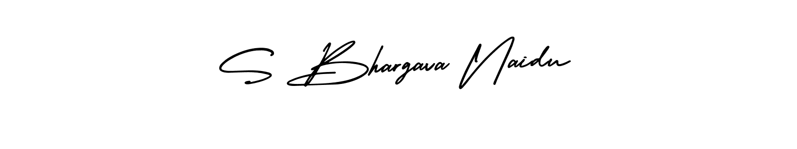 Make a beautiful signature design for name S Bhargava Naidu. Use this online signature maker to create a handwritten signature for free. S Bhargava Naidu signature style 3 images and pictures png