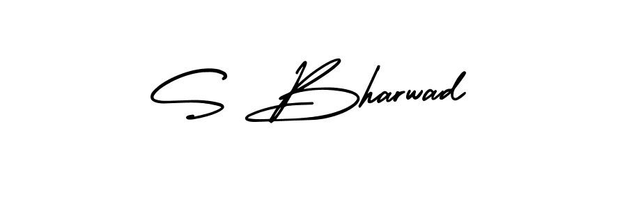 if you are searching for the best signature style for your name S Bharwad. so please give up your signature search. here we have designed multiple signature styles  using AmerikaSignatureDemo-Regular. S Bharwad signature style 3 images and pictures png