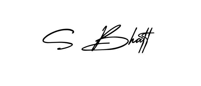 if you are searching for the best signature style for your name S Bhatt. so please give up your signature search. here we have designed multiple signature styles  using AmerikaSignatureDemo-Regular. S Bhatt signature style 3 images and pictures png