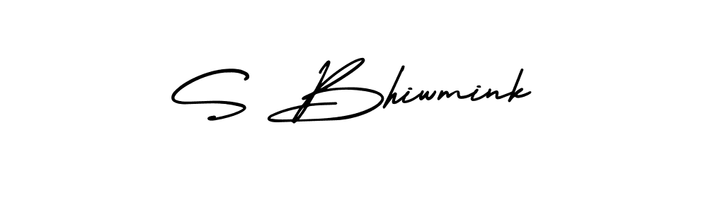 How to Draw S Bhiwmink signature style? AmerikaSignatureDemo-Regular is a latest design signature styles for name S Bhiwmink. S Bhiwmink signature style 3 images and pictures png