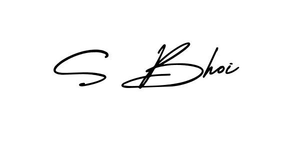 Also You can easily find your signature by using the search form. We will create S Bhoi name handwritten signature images for you free of cost using AmerikaSignatureDemo-Regular sign style. S Bhoi signature style 3 images and pictures png