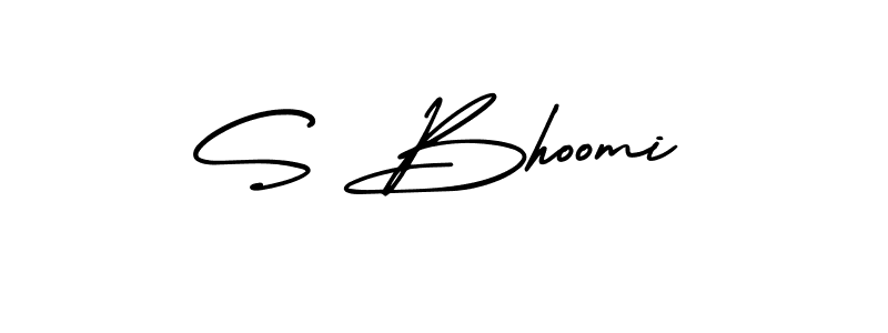 Similarly AmerikaSignatureDemo-Regular is the best handwritten signature design. Signature creator online .You can use it as an online autograph creator for name S Bhoomi. S Bhoomi signature style 3 images and pictures png