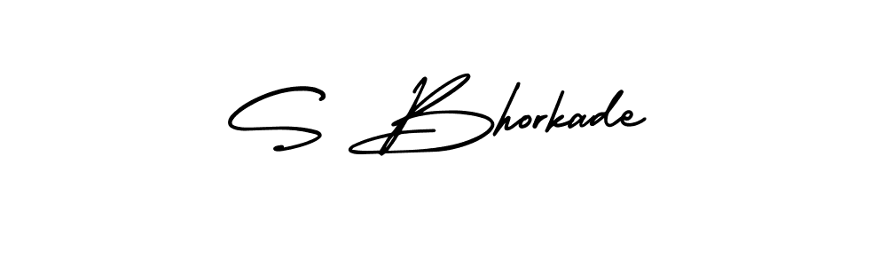 if you are searching for the best signature style for your name S Bhorkade. so please give up your signature search. here we have designed multiple signature styles  using AmerikaSignatureDemo-Regular. S Bhorkade signature style 3 images and pictures png