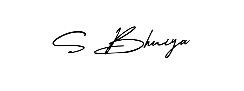 How to make S Bhuiya signature? AmerikaSignatureDemo-Regular is a professional autograph style. Create handwritten signature for S Bhuiya name. S Bhuiya signature style 3 images and pictures png