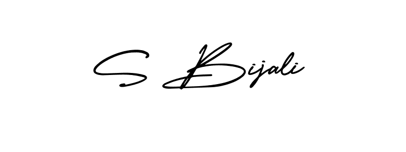 It looks lik you need a new signature style for name S Bijali. Design unique handwritten (AmerikaSignatureDemo-Regular) signature with our free signature maker in just a few clicks. S Bijali signature style 3 images and pictures png