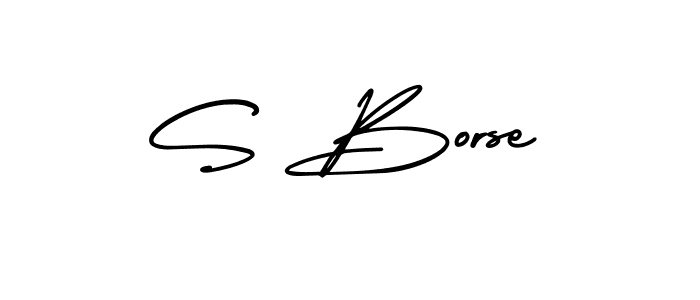 This is the best signature style for the S Borse name. Also you like these signature font (AmerikaSignatureDemo-Regular). Mix name signature. S Borse signature style 3 images and pictures png