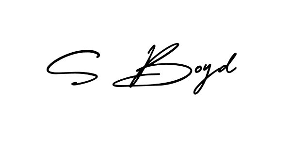 S Boyd stylish signature style. Best Handwritten Sign (AmerikaSignatureDemo-Regular) for my name. Handwritten Signature Collection Ideas for my name S Boyd. S Boyd signature style 3 images and pictures png