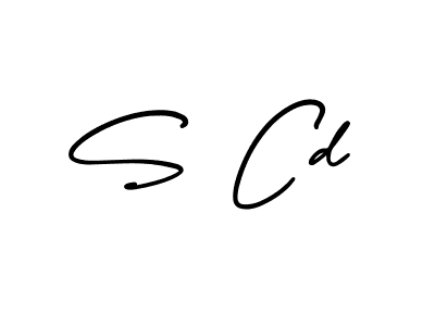 if you are searching for the best signature style for your name S Cd. so please give up your signature search. here we have designed multiple signature styles  using AmerikaSignatureDemo-Regular. S Cd signature style 3 images and pictures png