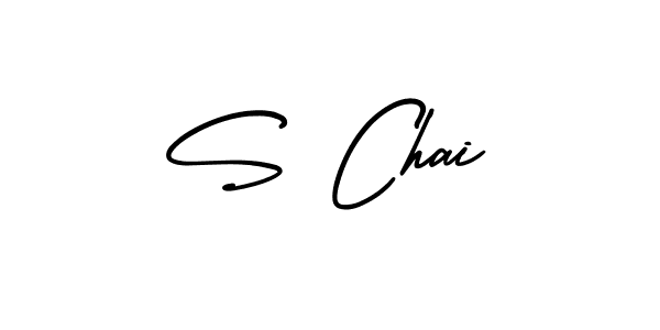 Best and Professional Signature Style for S Chai. AmerikaSignatureDemo-Regular Best Signature Style Collection. S Chai signature style 3 images and pictures png