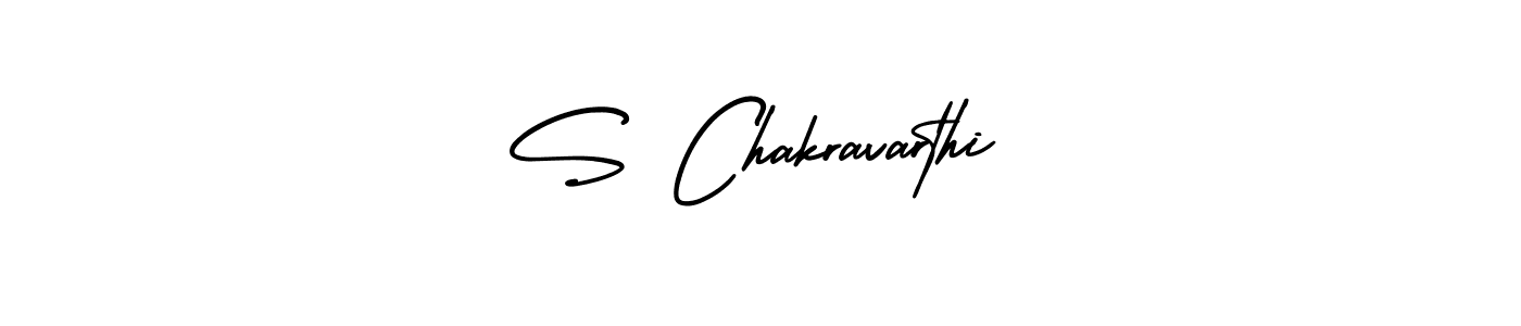 The best way (AmerikaSignatureDemo-Regular) to make a short signature is to pick only two or three words in your name. The name S Chakravarthi include a total of six letters. For converting this name. S Chakravarthi signature style 3 images and pictures png