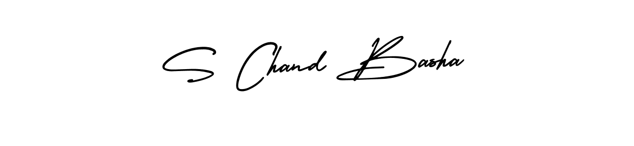 Design your own signature with our free online signature maker. With this signature software, you can create a handwritten (AmerikaSignatureDemo-Regular) signature for name S Chand Basha. S Chand Basha signature style 3 images and pictures png