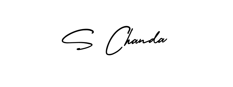 Make a beautiful signature design for name S Chanda. Use this online signature maker to create a handwritten signature for free. S Chanda signature style 3 images and pictures png